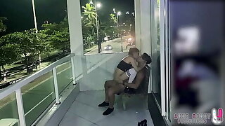 BUSTED! Anne Well done Caught Fucking on Balcony by Police!